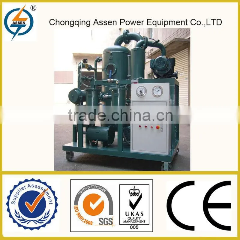 Low price double-stage vacuum transformer oil machine oil recycling filter