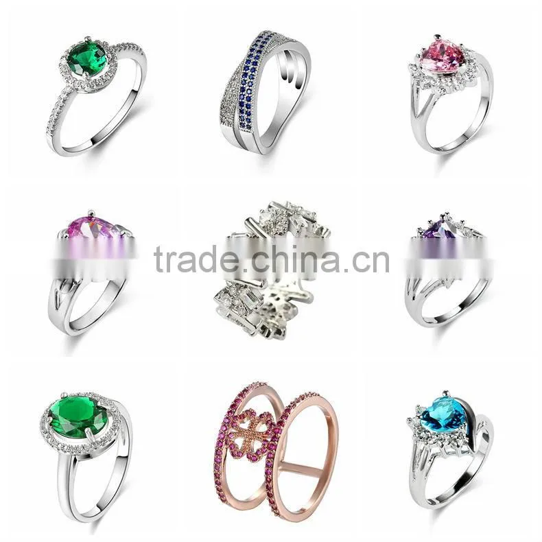 Blue color titanium stainless steel ring