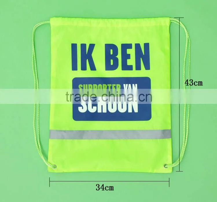Hot sell 2015 new products School boys custom gym drawstring bag