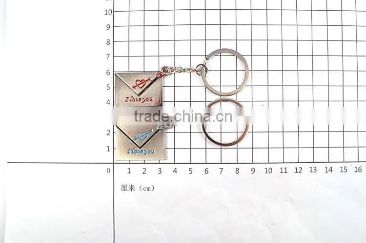 wholesale promotional keychain cute couple keychain with logo