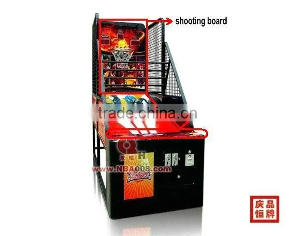 crazy street coin operated basketball machine