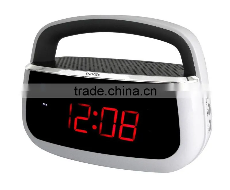 Best Sale Small Red LED Display Portable Clock Radio