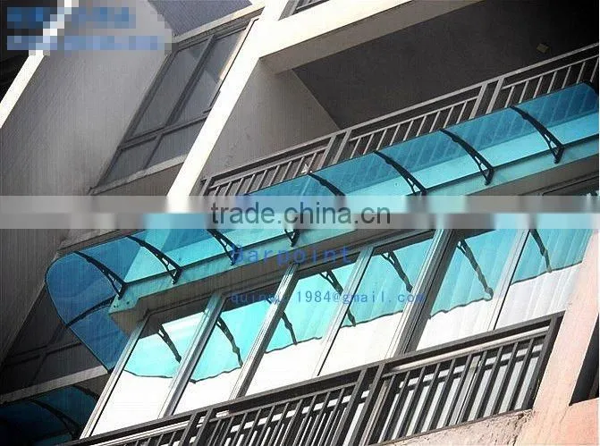 Polycarbonate door canopy