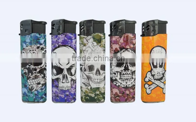 Wholesale cheap plastic material wrap paper electronic cigar lighter