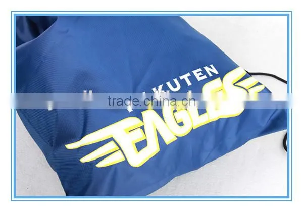 2014 wholesale nylon drawstring bag for promotion