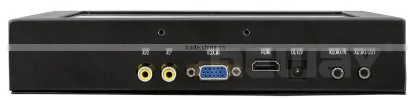 metal housing 8 inch widescreen tft lcd open frame cctv touch monitor