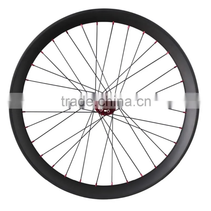 2016 carbon fiber fat bike wheels full carbon 26er fatbike wheel snow beach wheelset FW65