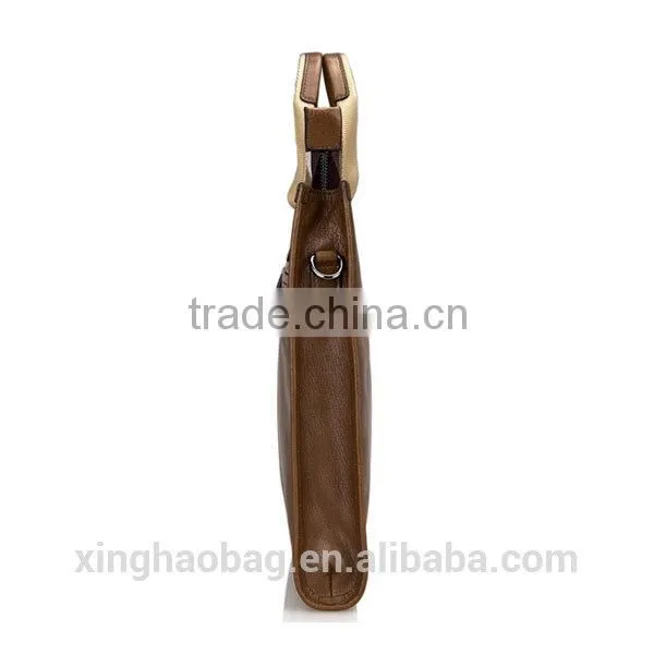 2014 fashion design of briefcase and leather business bag for men