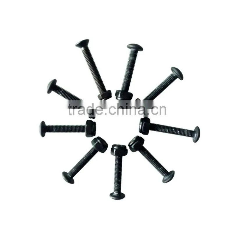 Shiny Siliver skate board bolts, available stock 1 sets(8pcs)skateboard hardware screw bolts, ILVERADOS SKATEBOARD MOUNTING HARD