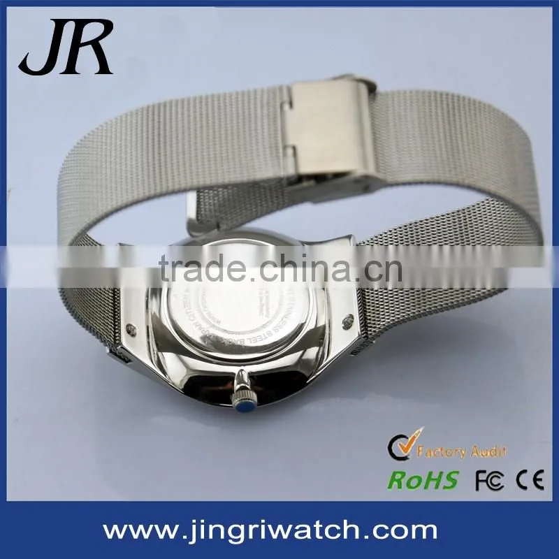 custom man hand water resistant japan movt stainless steel case back quartz vogue watch