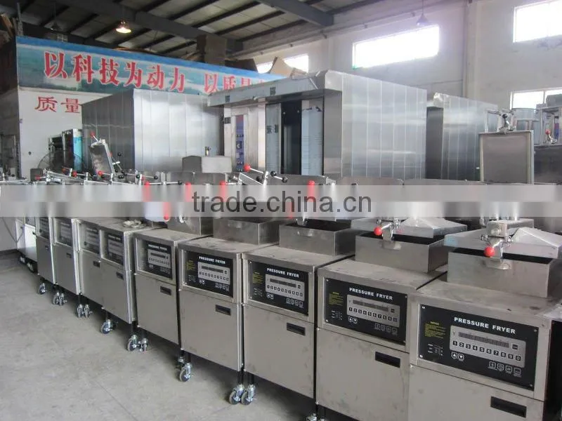 Gas Pressure Fryer(CE approved&Manufacturer),without oil pump or equip oil pump, can Export