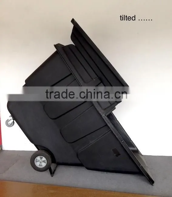 Tilt Truck, 1 cu. yd. Volume Capacity, 1200 lb. Load Capacity, Heavy-Duty Forkliftable Hopper Type