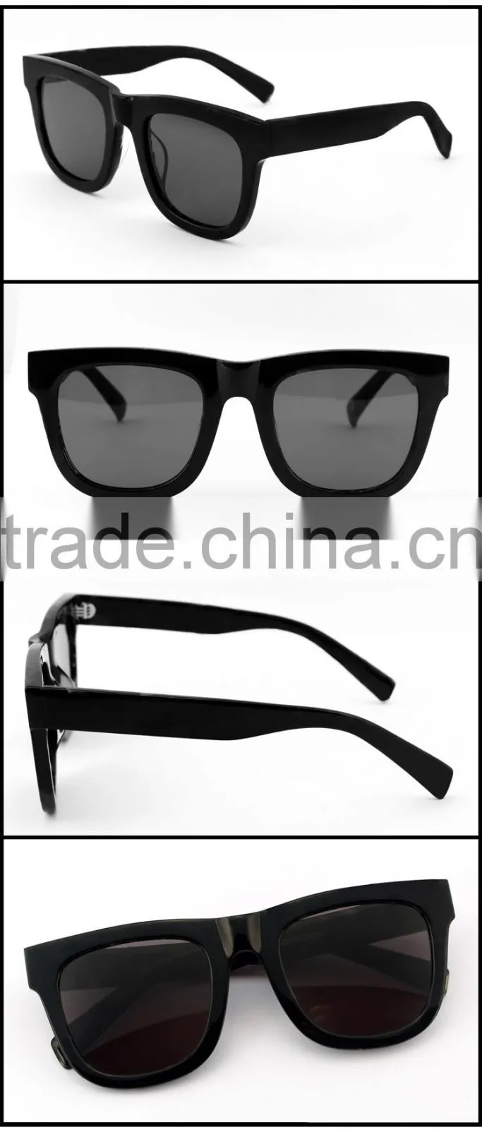 Custom top quantity UV400 mirror acetate sunglasses