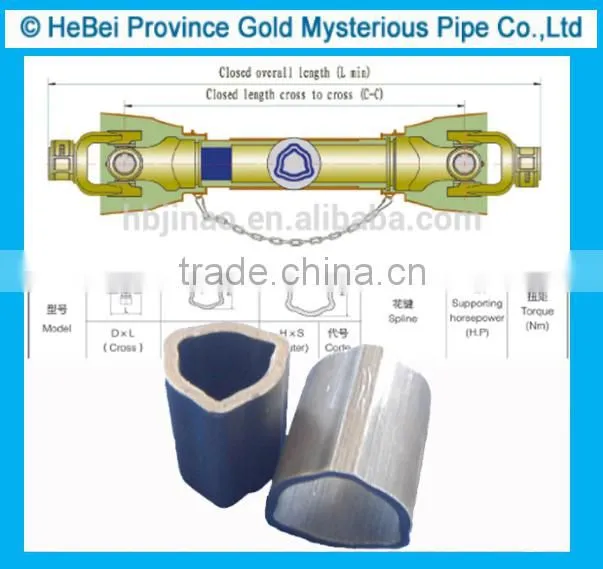 Triangle seamless steel pipe for PTO shaft