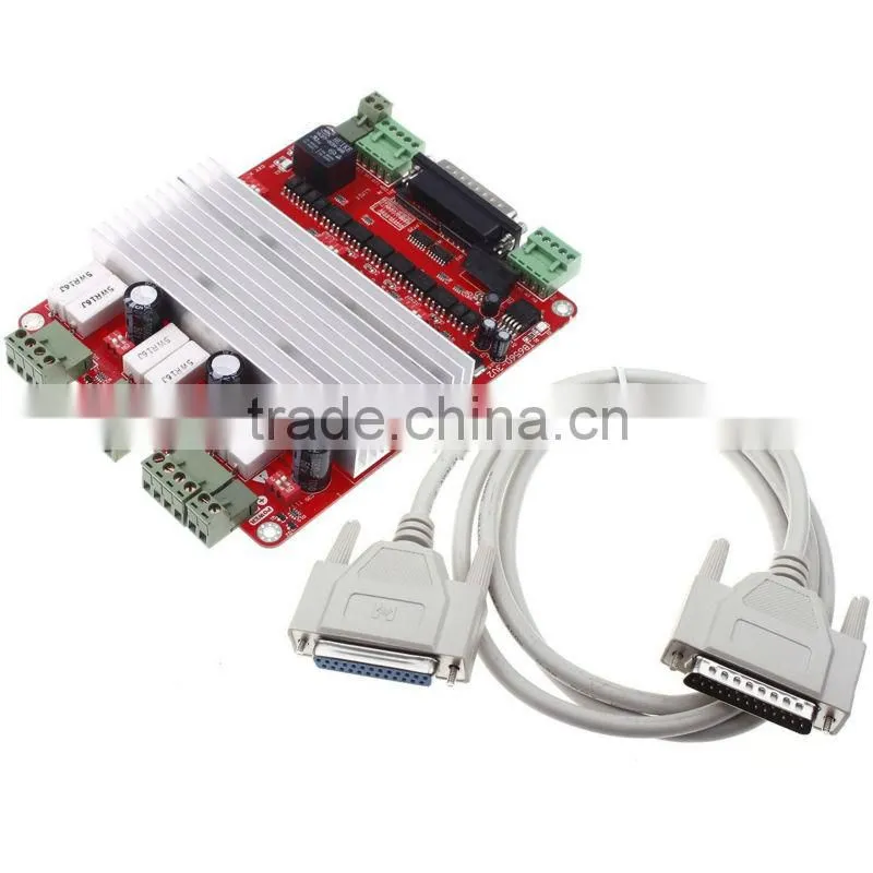 CNC Kit tb6600 stepper motor driver tb6600 3 Axis Driver + 3 x Nema 17 Stepper Motor 48oz-in + parallel cable