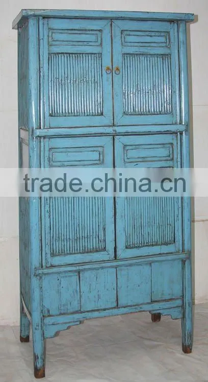 chinese antique white big cabinet