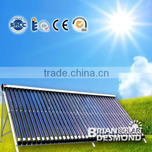 solar collector for water heater, heat pipe solar collector