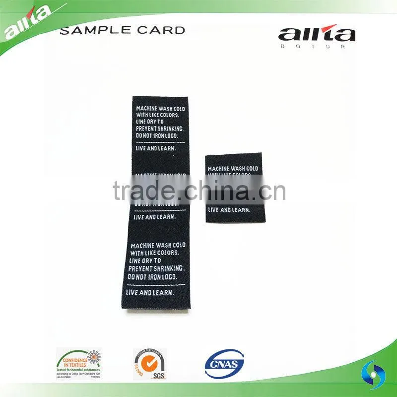 High resolution clothing label high density garment woven clothing label