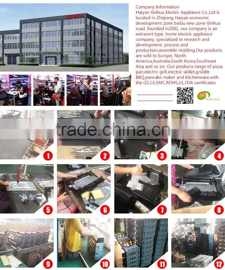 China manufacturer CE approved electric cast iron pizza pan