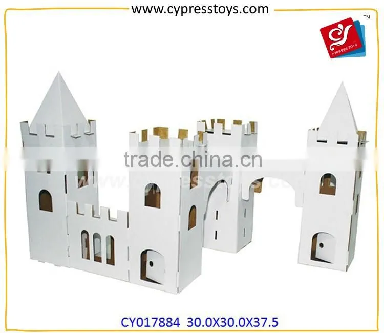 Children Toys Education Puzzle Corrugated Paper Play House