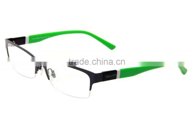 hot selling optical eyeglass stainless half frame optics for unisex