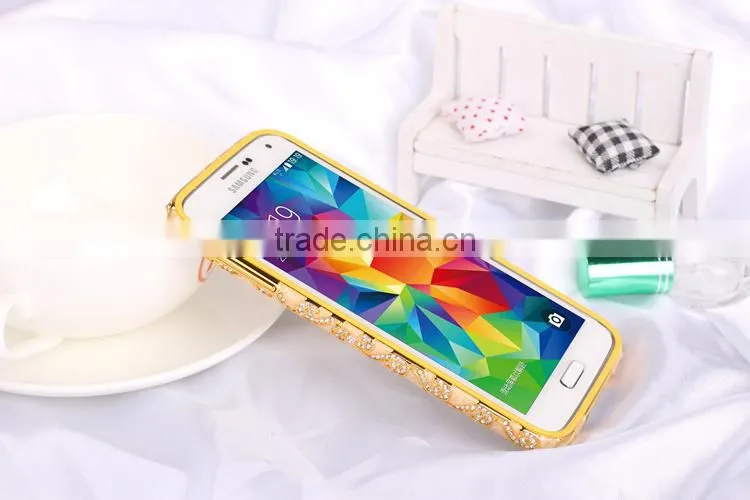 Funky Mobile Phone Metal Case/TPU Inlaid Phone case for Samsung S5