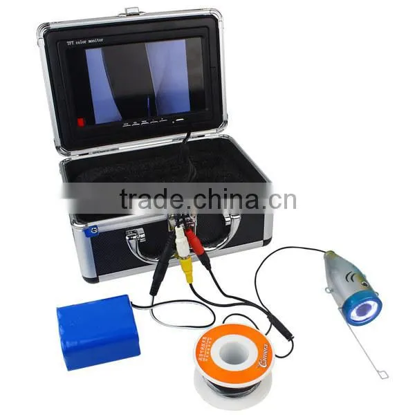 LCD underwater monitor system for pipe inspection+finshing+precious search in lake or river PY-GSY7000