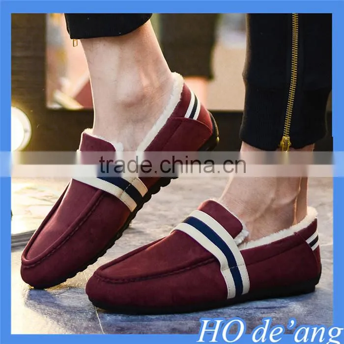 2015 new style peas men shoes velvet warm winter men's casual shoes Korean cotton canvas winter men shoes MHo-114
