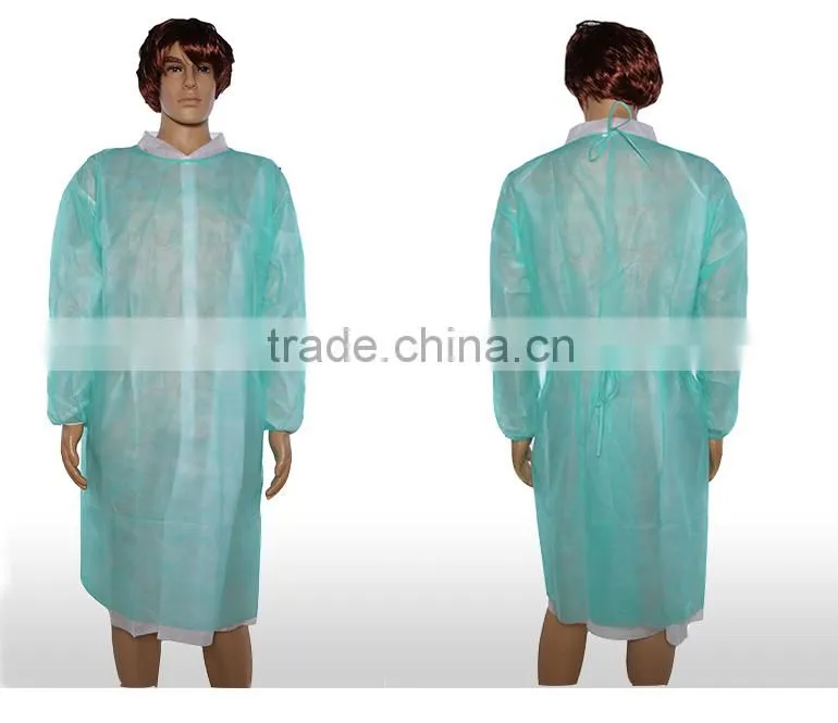 2015 hospital use disposable PP surgical smock