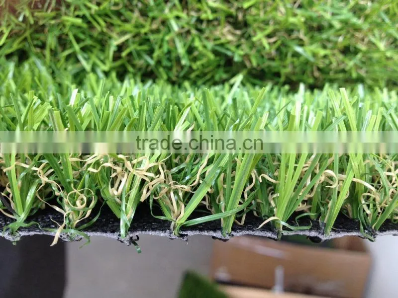 Spine shape four color outdoor Landscaping synthetic grass