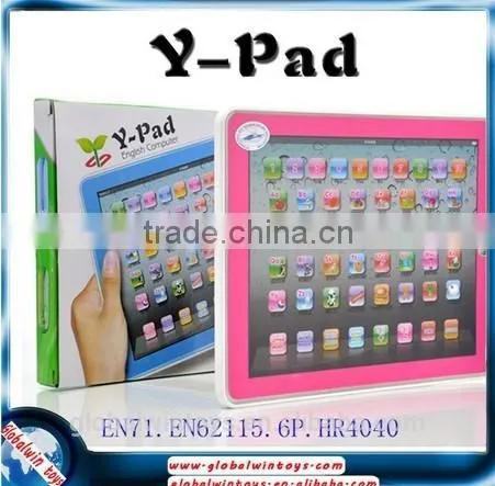y-pad learning& education machines russian baby toy abc teaching touch screen pad gw-tys2911b