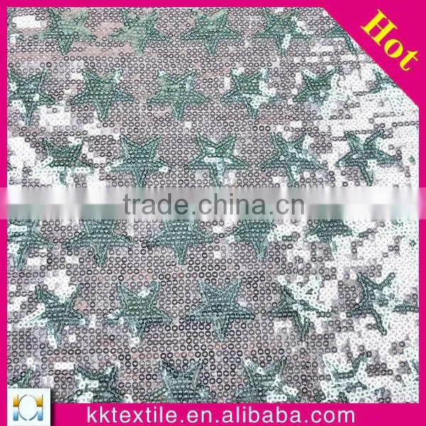 Sequin embroidery beads pattern fabric
