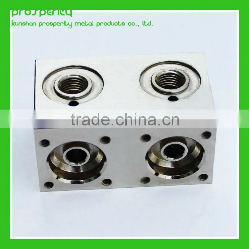 high quality cnc maching brass valve block plated chrome nickel