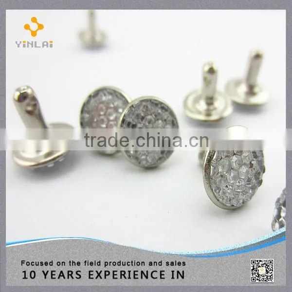 High Quality 10mm Clear Crystal Rivet For Garment