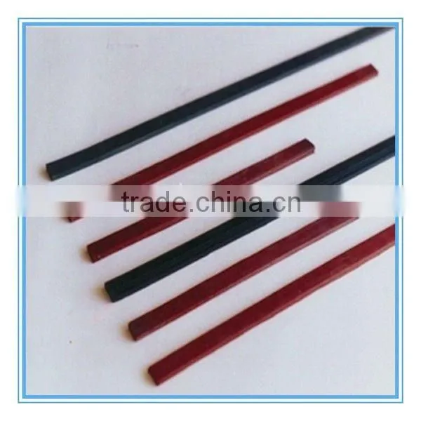 Moulded rubber strip