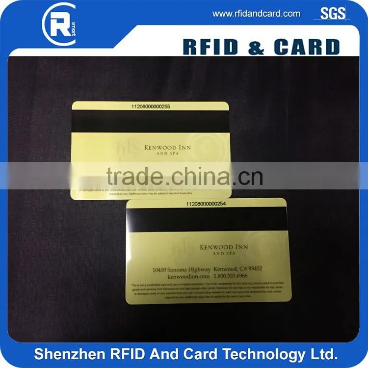 MIFARE Classic 1K NFC PVC business card/smart card blank card with magnetic stripe