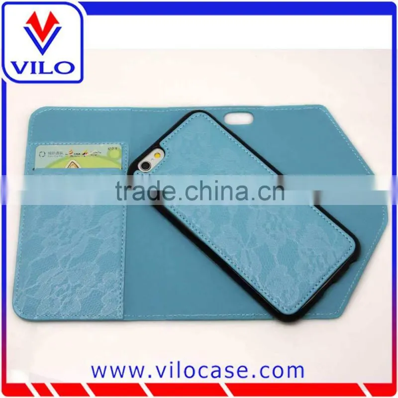 wholesales female Luxury wallet leather case for iphone 6s