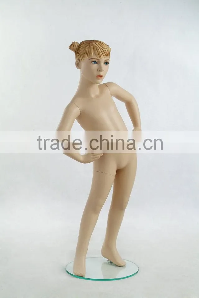 Fiberglass unbreakable girls mannequin