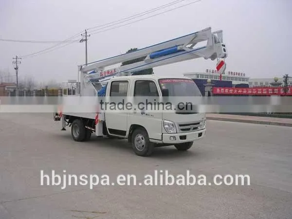 direct factory price 16M foton hydraulic lift platform truck