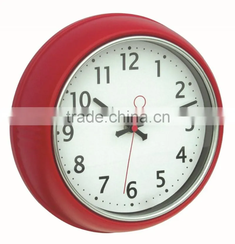 Fashion round decorative metal wall mounted clock