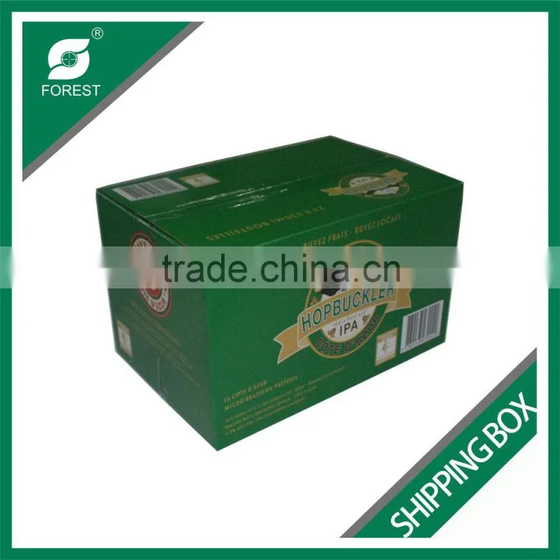 2015 WHOLESALE FREE DESIGN SHIPPING BOX CUSTOM PRINT LOGO 24 BOTTLES BEER SHIPPING BOX
