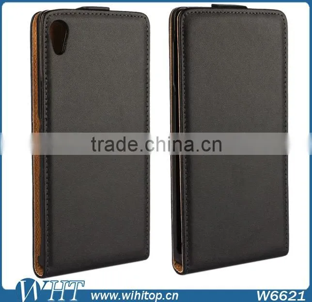 Fancy Cell Phone Case Magnetic PU Leather Vertical Flip Case for Sony Xperia Z4