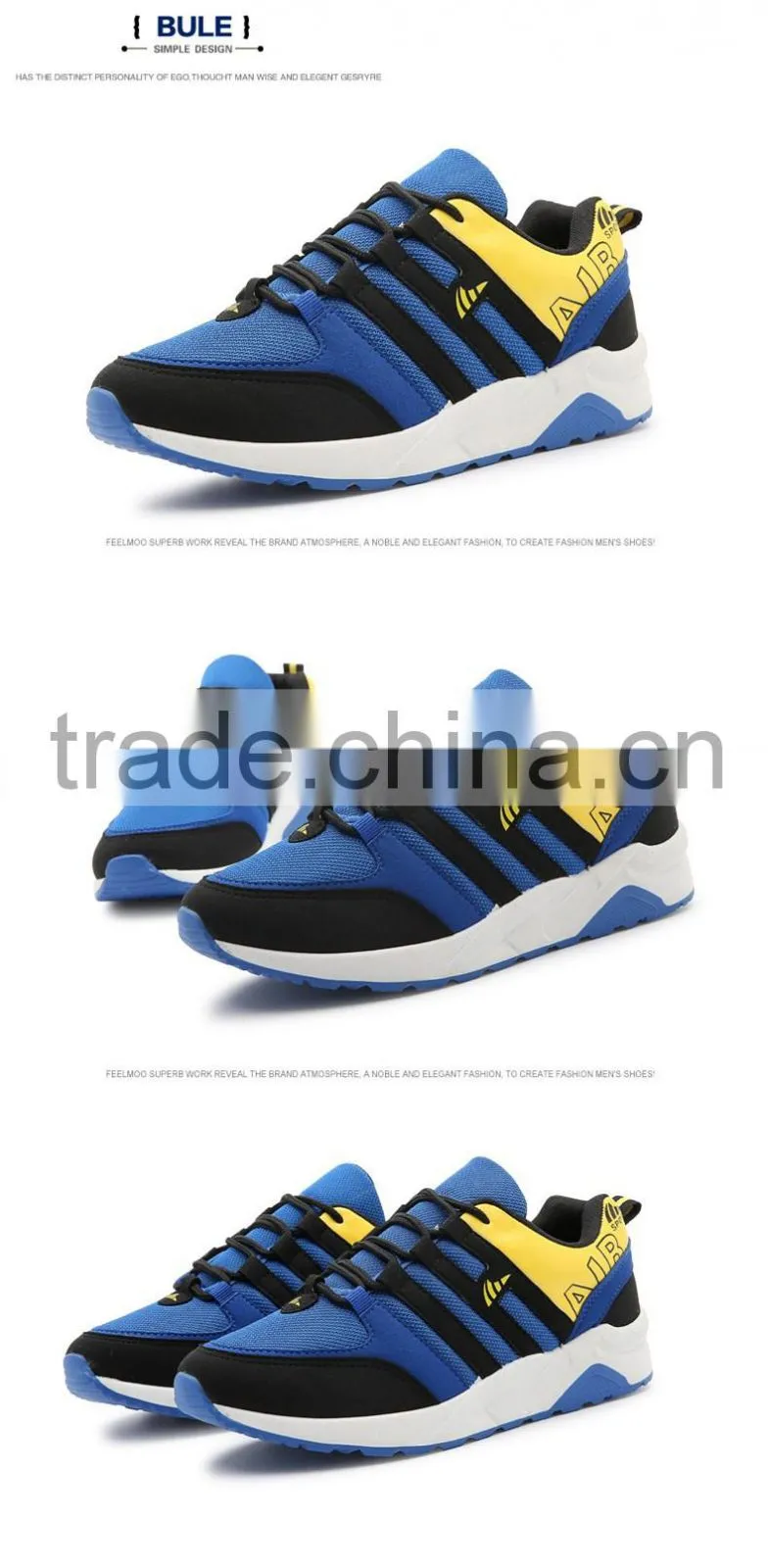 Wholesale in China #39-#44 Mesh Fabric sports running shoes for men