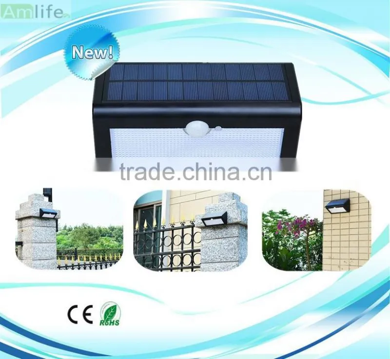 36LED Solar Powered triangle Sensor LED outdoor Wall Mounted light