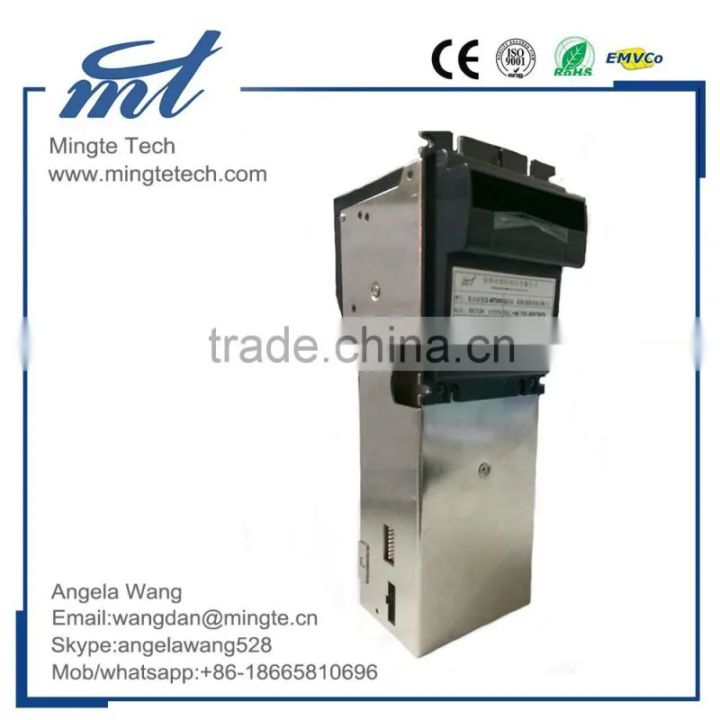 RS232 4 Way Insertion Bill Acceptor With Lockable Secure Stacker