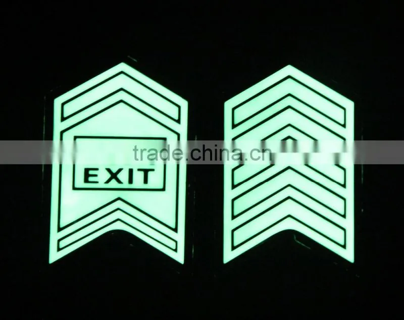 photoluminescent aluminum stair nosing/glow step nosing/glow stair strips