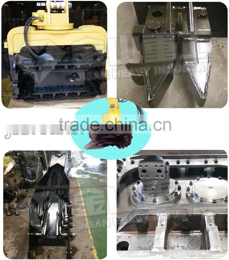 20 ton excavator attachment hydraulic pile driver used for tree planting, municipal garden, highroad etc.