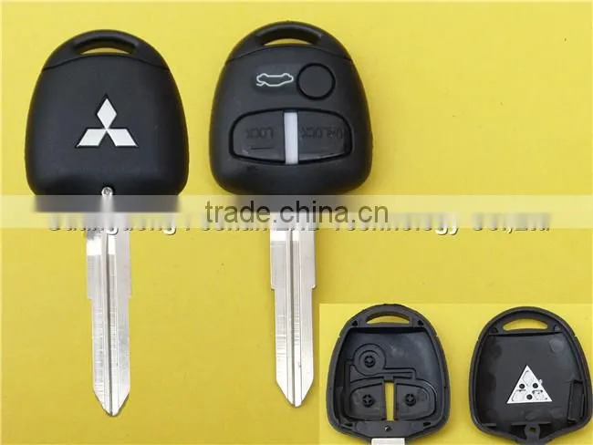 Replacement 3 Buttons Keyless Entry Remote Car Key Fob Shell Case With MIT11R Blade for Mitsubishi Lancer EVO