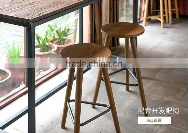 solid wood high bar table HLM-6027