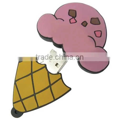 Design the heart-shaped necklace of PVC usb stick 2 gb